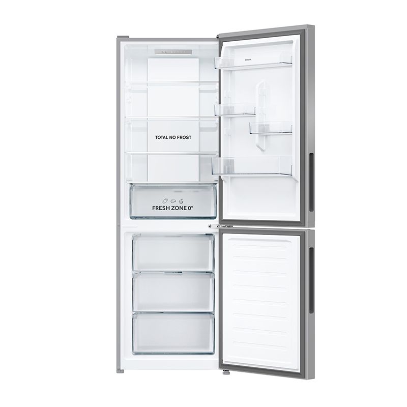 Frigorifero Combinato 60 cm Acciaio Inox EZFC618TDXH - aperto