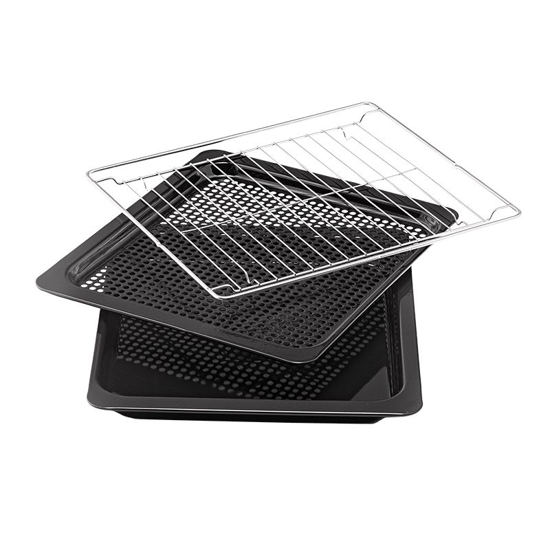 Forno termoventilato nero INOX EZFO78XAFSTH - set griglie